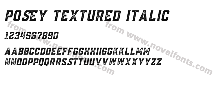 Posey Textured ItalicPreview