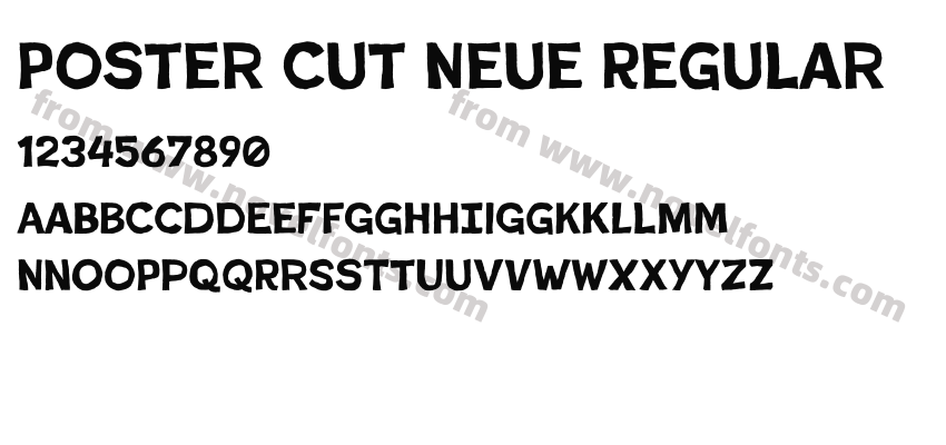 Poster Cut Neue RegularPreview