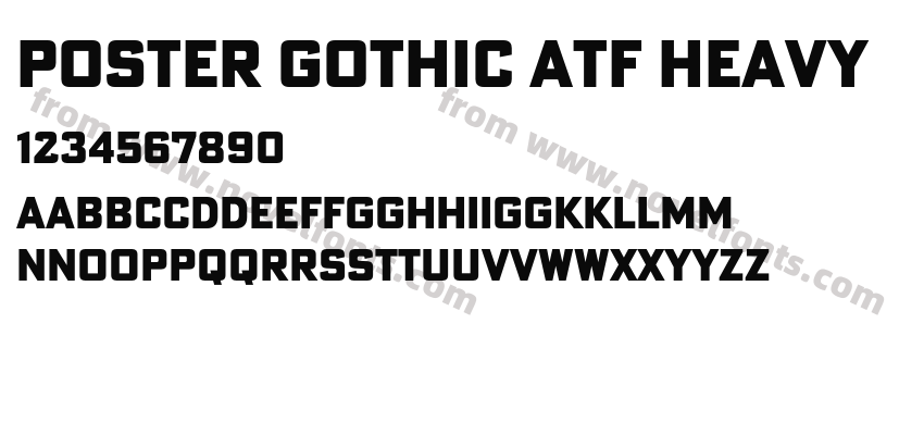 Poster Gothic ATF HeavyPreview
