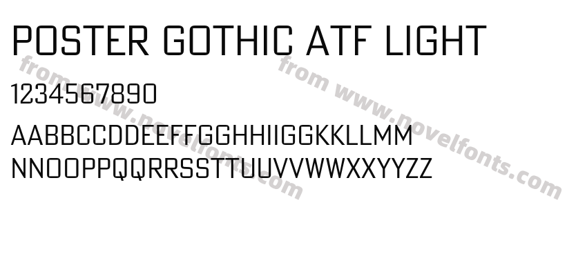 Poster Gothic ATF LightPreview