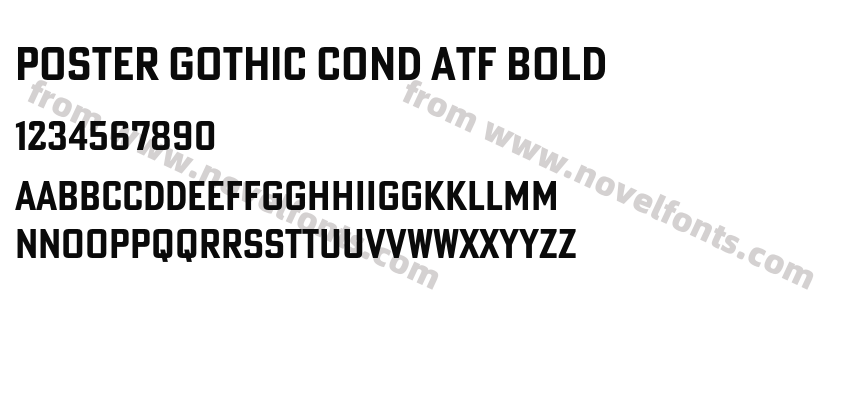 Poster Gothic Cond ATF BoldPreview