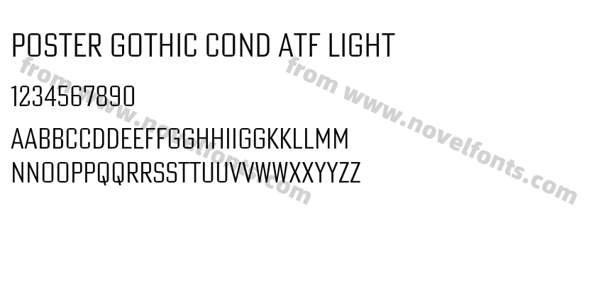 Poster Gothic Cond ATF LightPreview