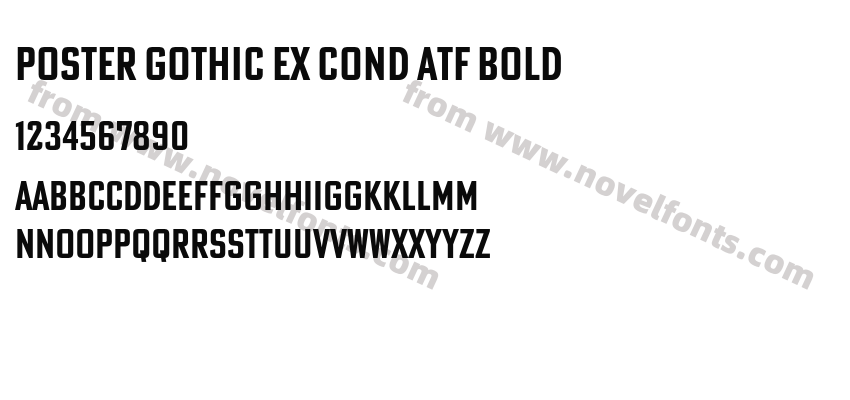 Poster Gothic Ex Cond ATF BoldPreview