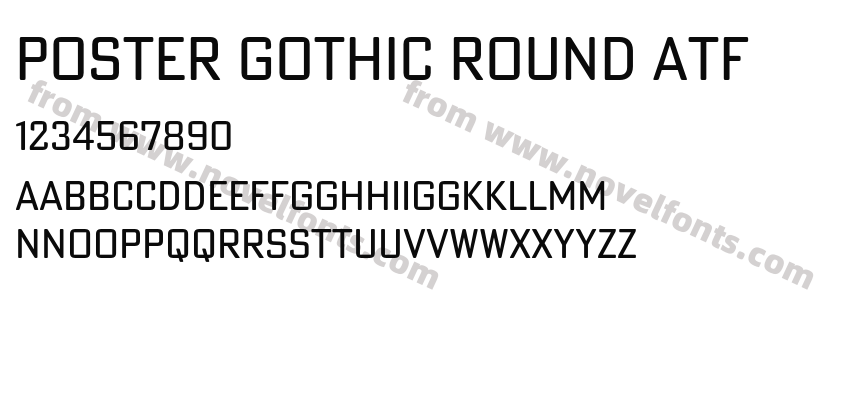 Poster Gothic Round ATFPreview