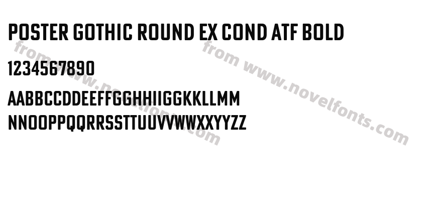 Poster Gothic Round Ex Cond ATF BoldPreview