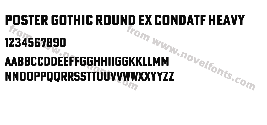 Poster Gothic Round Ex CondATF HeavyPreview