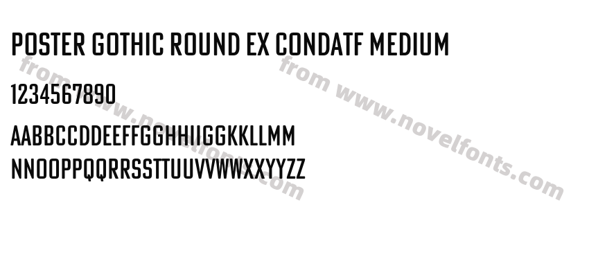 Poster Gothic Round Ex CondATF MediumPreview
