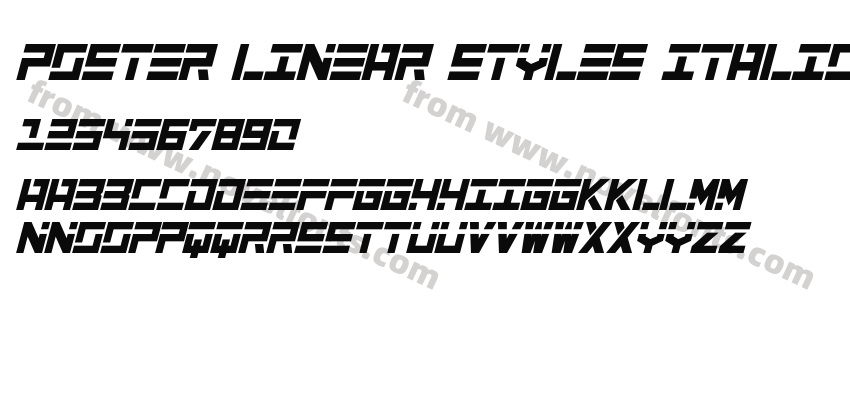 Poster Linear Styles italic RegularPreview