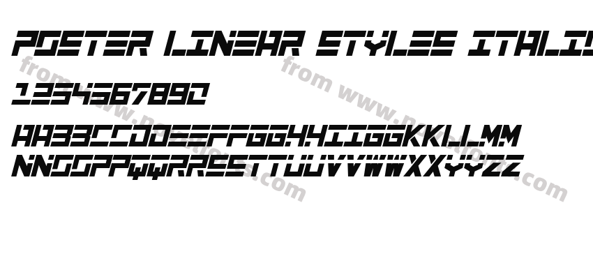 Poster Linear Styles italic RegularPreview