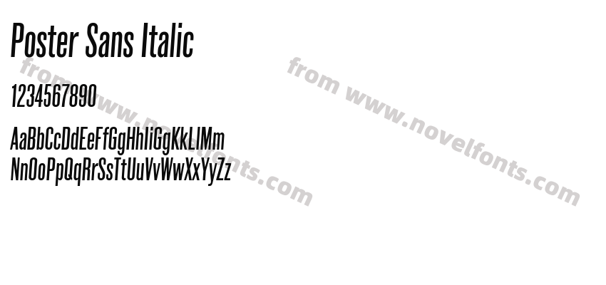 Poster Sans ItalicPreview