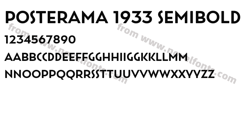 Posterama 1933 SemiboldPreview