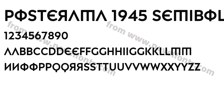 Posterama 1945 SemiboldPreview
