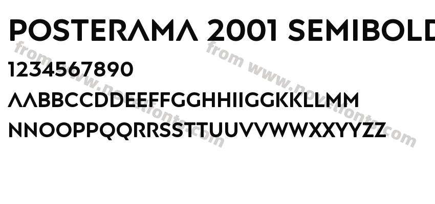 Posterama 2001 SemiboldPreview