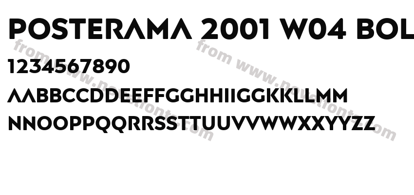 Posterama 2001 W04 BoldPreview