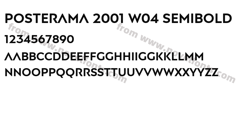 Posterama 2001 W04 SemiboldPreview