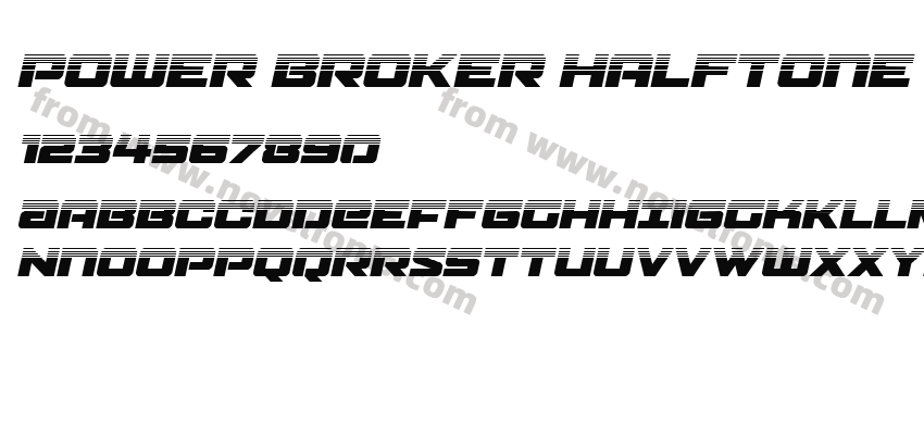 Power Broker Halftone ItalicPreview