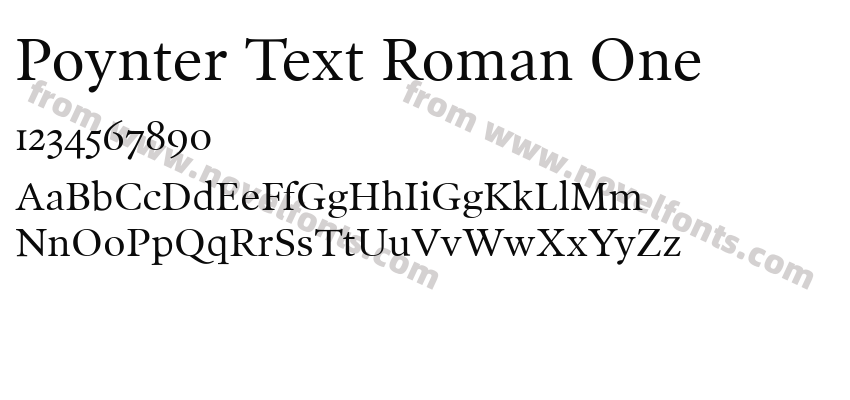 Poynter Text Roman OnePreview