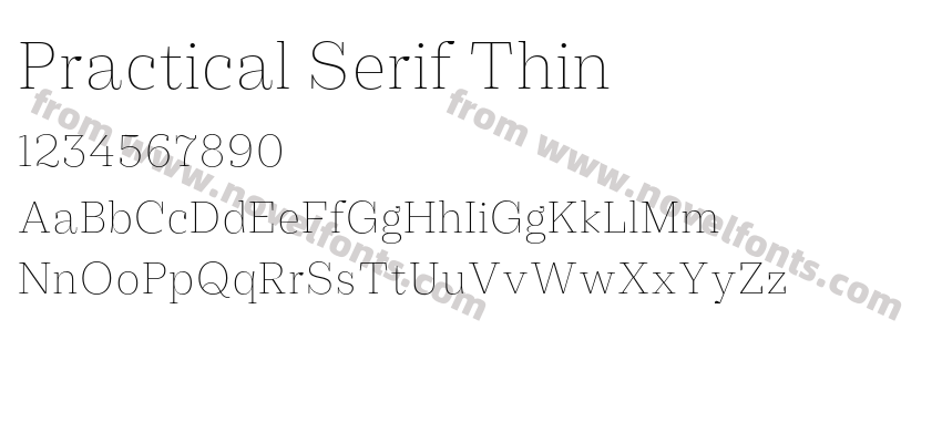 Practical Serif ThinPreview