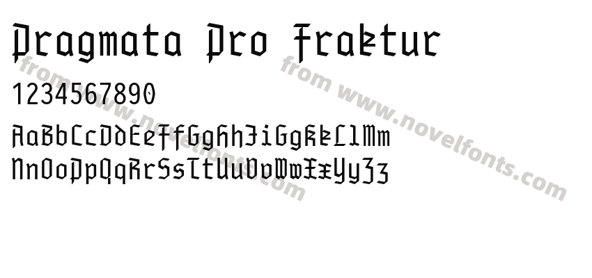 Pragmata Pro FrakturPreview