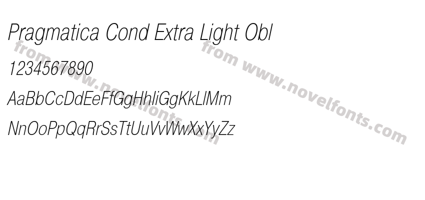 Pragmatica Cond Extra Light OblPreview
