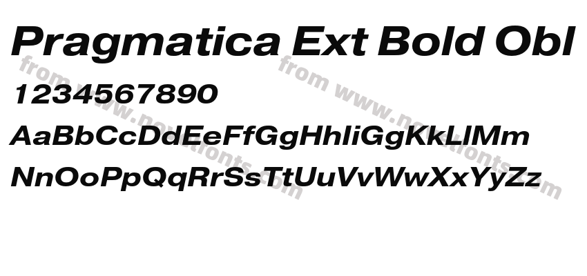 Pragmatica Ext Bold OblPreview
