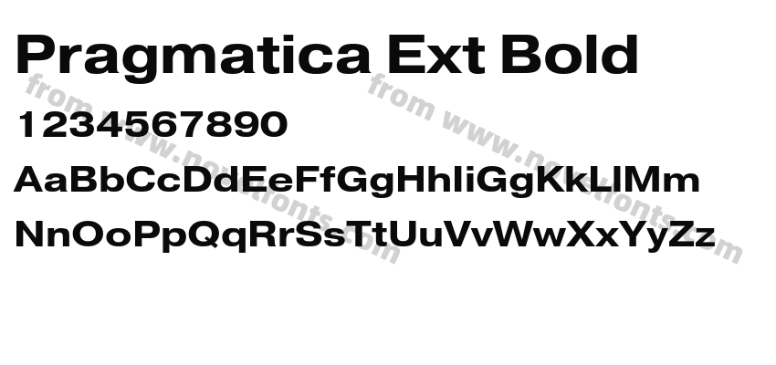 Pragmatica Ext BoldPreview