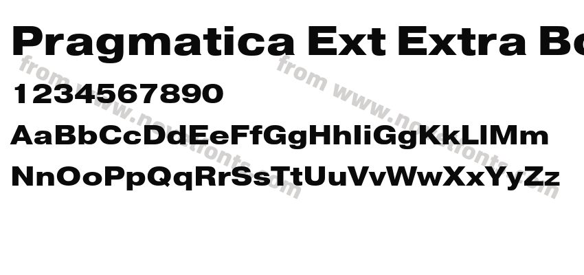 Pragmatica Ext Extra BoldPreview