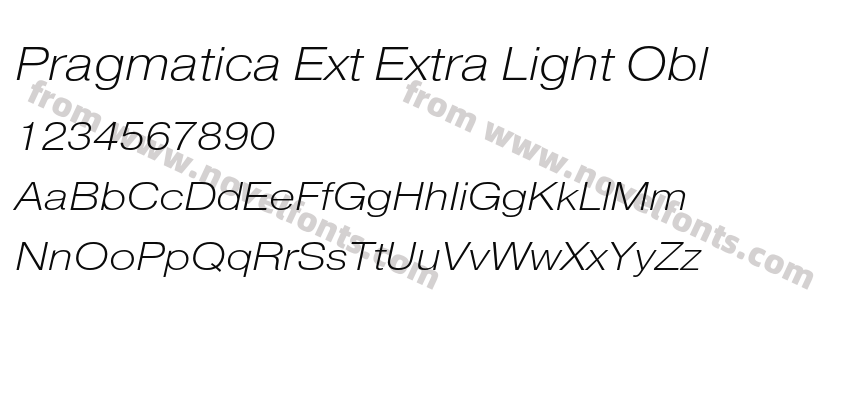 Pragmatica Ext Extra Light OblPreview
