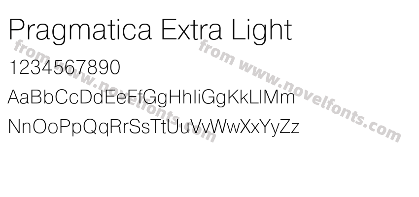 Pragmatica Extra LightPreview