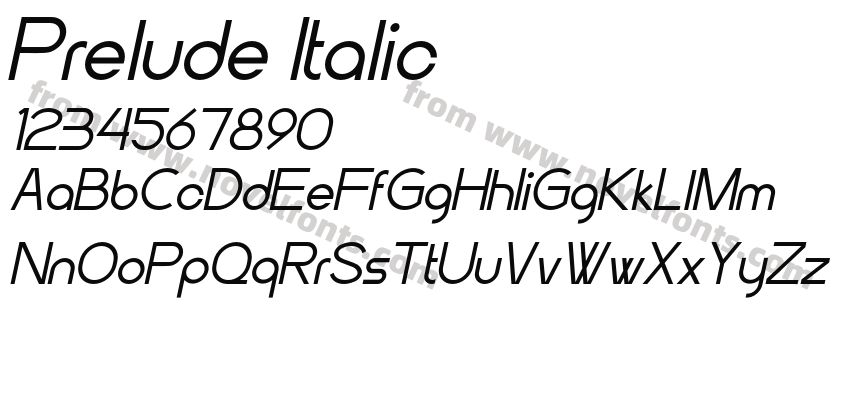 Prelude ItalicPreview