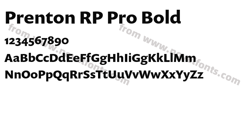 Prenton RP Pro BoldPreview