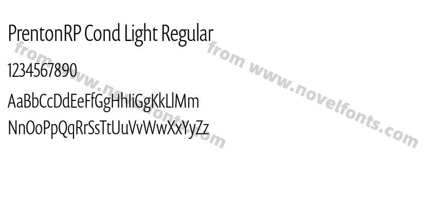 PrentonRP Cond Light RegularPreview