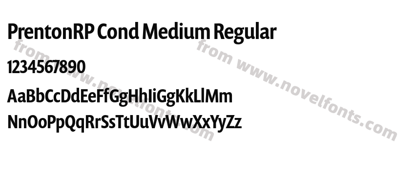 PrentonRP Cond Medium RegularPreview