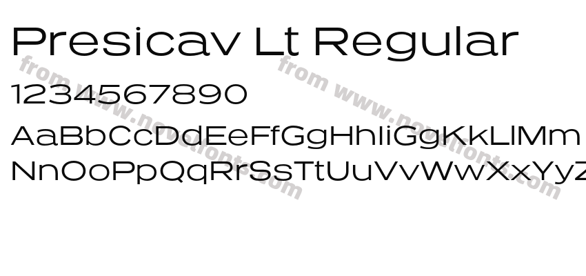 Presicav Lt RegularPreview