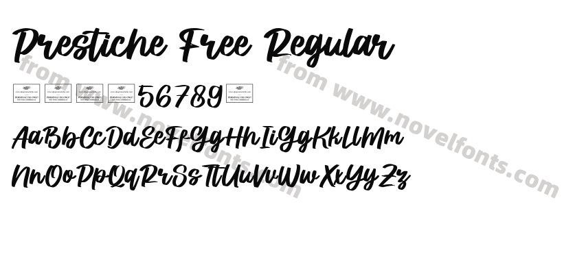 Prestiche Free RegularPreview