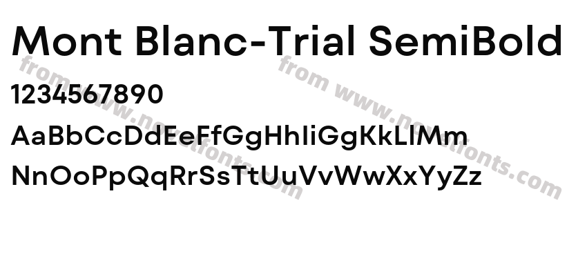 Mont Blanc-Trial SemiBoldPreview