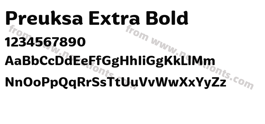 Preuksa Extra BoldPreview