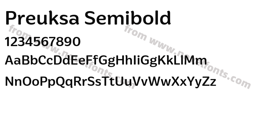 Preuksa SemiboldPreview