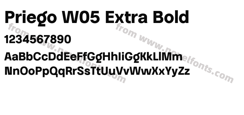 Priego W05 Extra BoldPreview