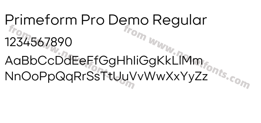 Primeform Pro Demo RegularPreview