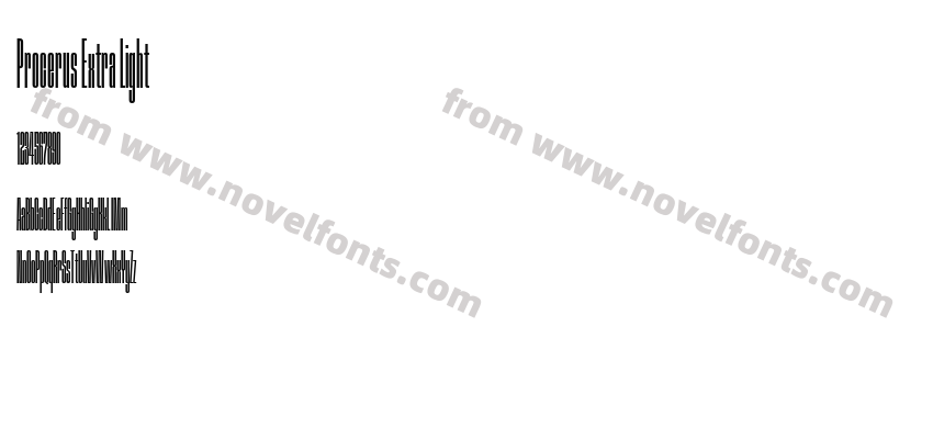 Procerus Extra LightPreview