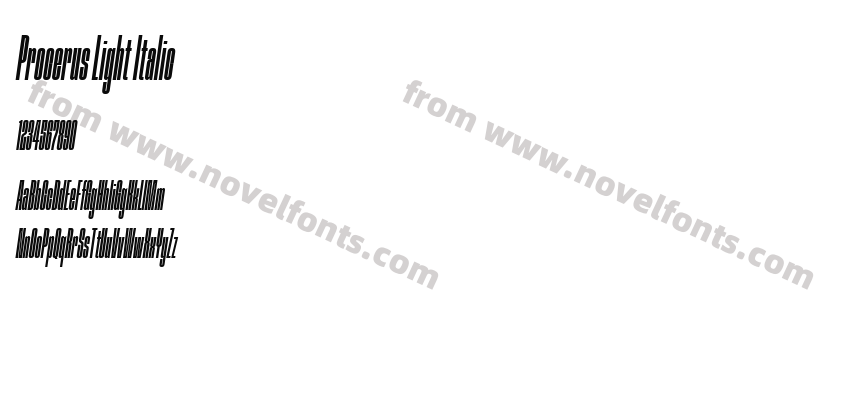 Procerus Light ItalicPreview