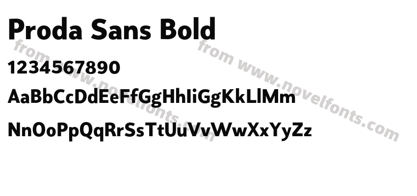 Proda Sans BoldPreview