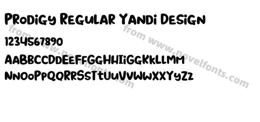 Prodigy Regular Yandi DesignPreview
