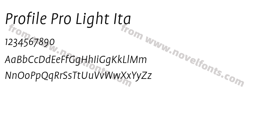 Profile Pro Light ItaPreview