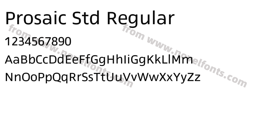 Prosaic Std RegularPreview