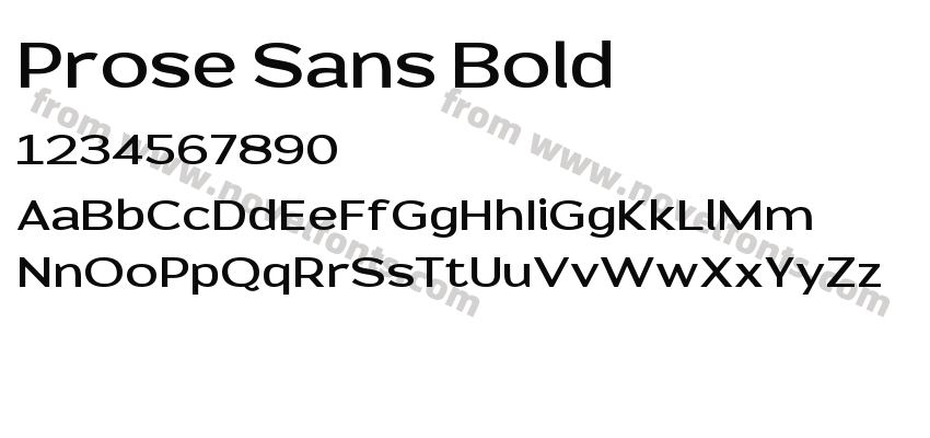 Prose Sans BoldPreview