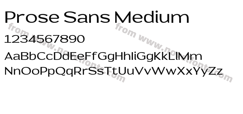 Prose Sans MediumPreview
