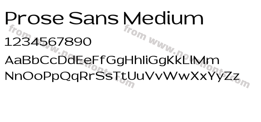 Prose Sans MediumPreview