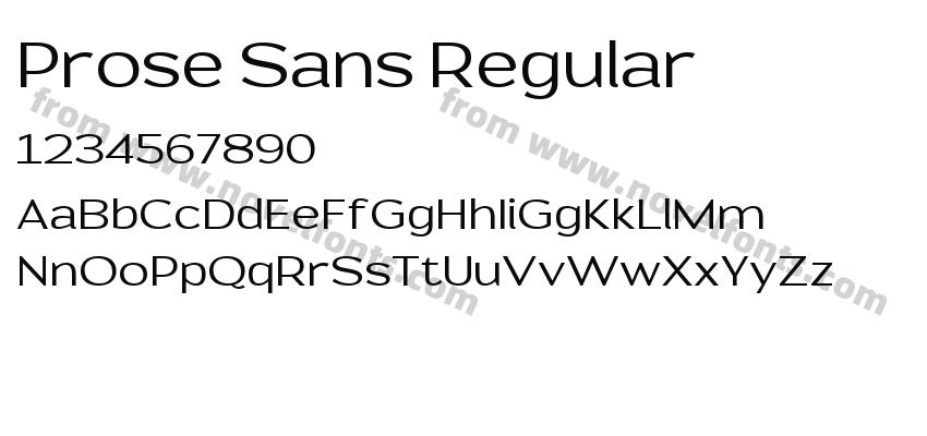 Prose Sans RegularPreview